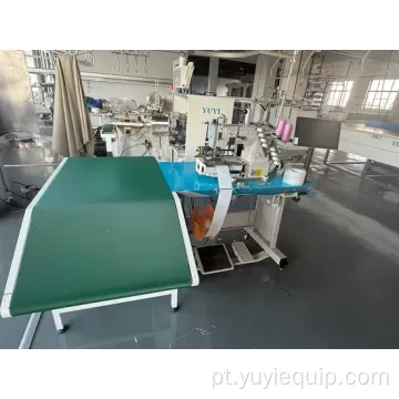 Twin Yuyi YLO-675 220V Semiautomática Máquina de Fita Dobrável Onda de Agulha Transportadora